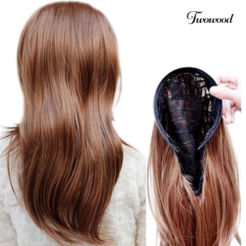 Twowood Fashion Wanita Cosplay Seksi Keriting Bergelombang Setengah Kepala Rambut Band Rambut Ekstensi Wig