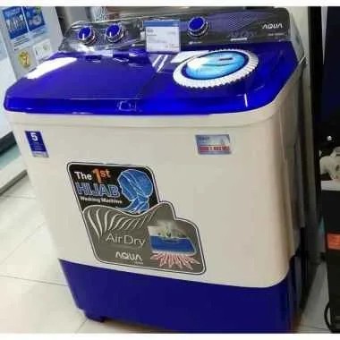 Aqua QW-1450T Mesin Cuci 2 Tabung 14 Kg | QWP1450T Kapasitas Besar