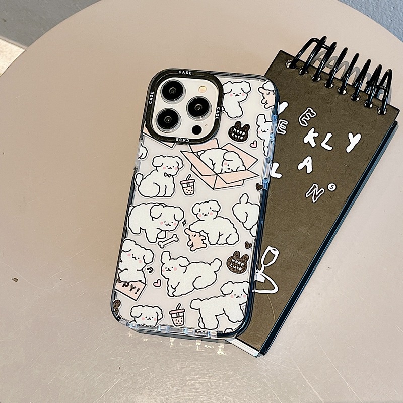 Cocok Untuk iPhone 14pro Max Casing Ponsel iPhone Kompatibel Dengan Iphone13 13pro 13prm iPhone 11 11pro 14plus 12Pro Max7 8Plus X XR SE Empat Sudut Casing Ponsel TPU Tahan Guncangan