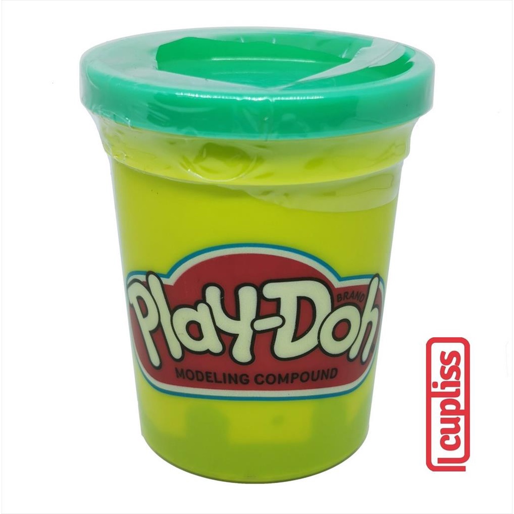 Play Doh Dough Can 4 OZ Blue Green 112 Gr PlayDoh Single Tub Lilin Original Compound