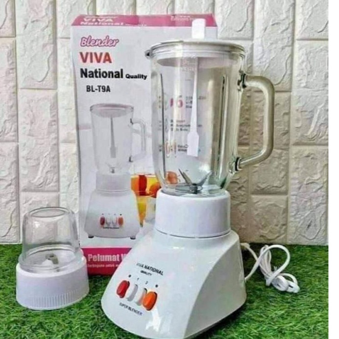 VIVA NATIONAL BLENDER KACA 2 in 1 6 MATA PISAU STAINLESS ORIGINAL