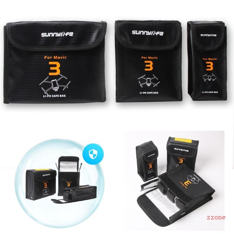 MAVIC Zzz Battery fire-proof explosion-proof Bag Untuk Mavic3 Tas Penyimpanan Baterai Lithium