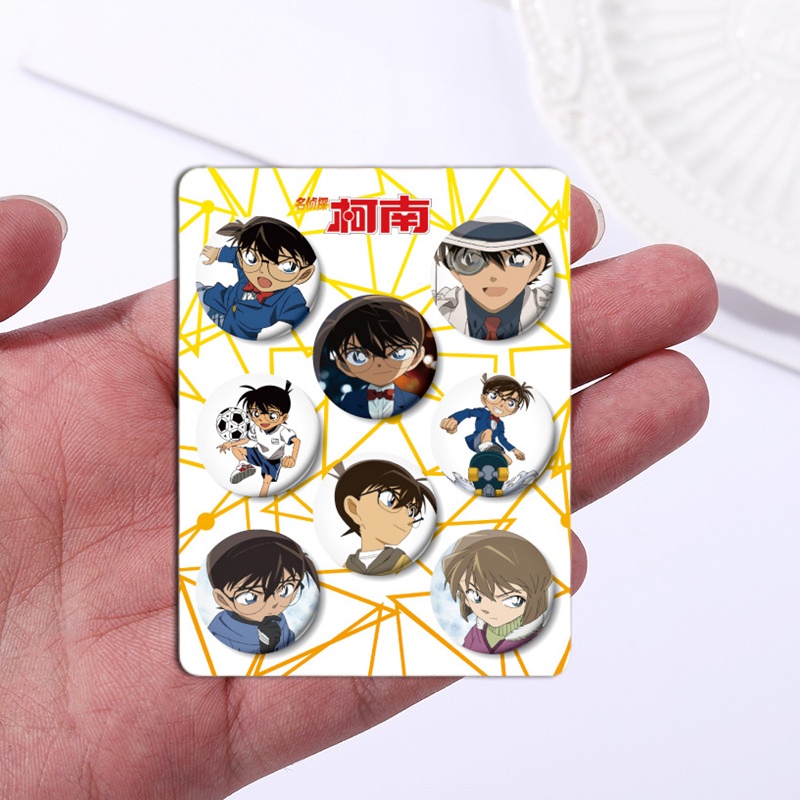 8pcs /Set Seri Anime Set Badge 32mm Tinplate Bros Pakaian Tas Aksesoris Hadiah