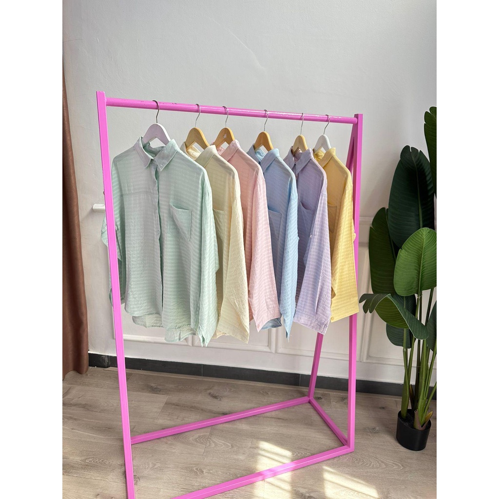 [ALLN Knitwear] Runa Kemeja Polos Pocket Atasan Wanita