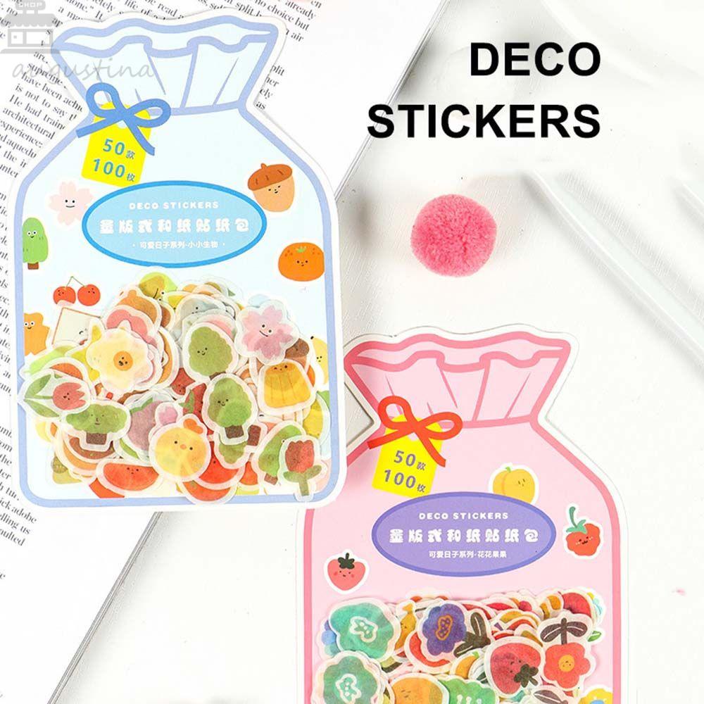 Stiker Dekorasi Agustina Mini Lucu Tangan Akun Album Diary Lovely Day Series DIY Stickers