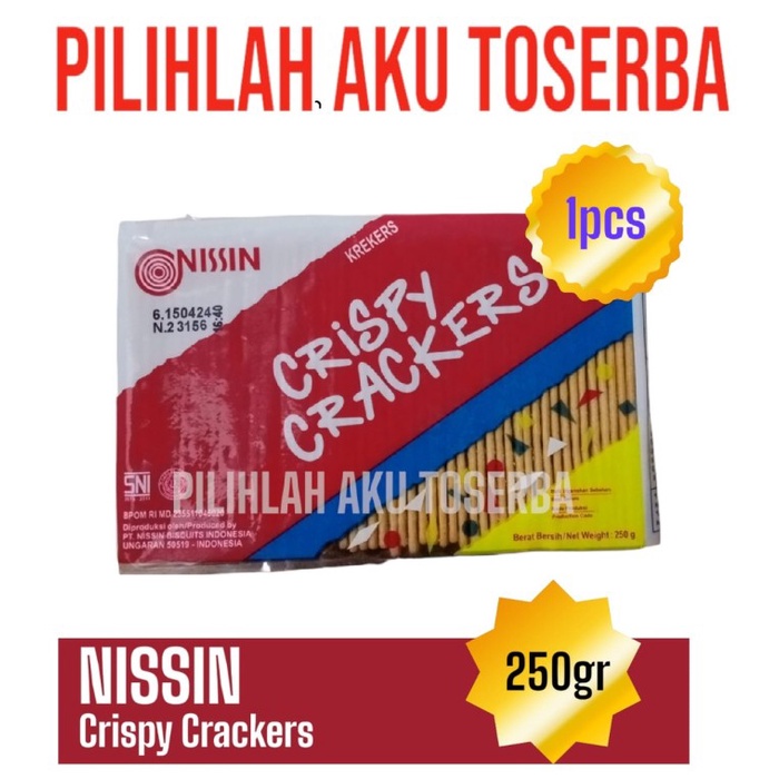 Biskuit Nissin CRISPY CRACKERS 250 gr - ( HARGA 1 PCS )