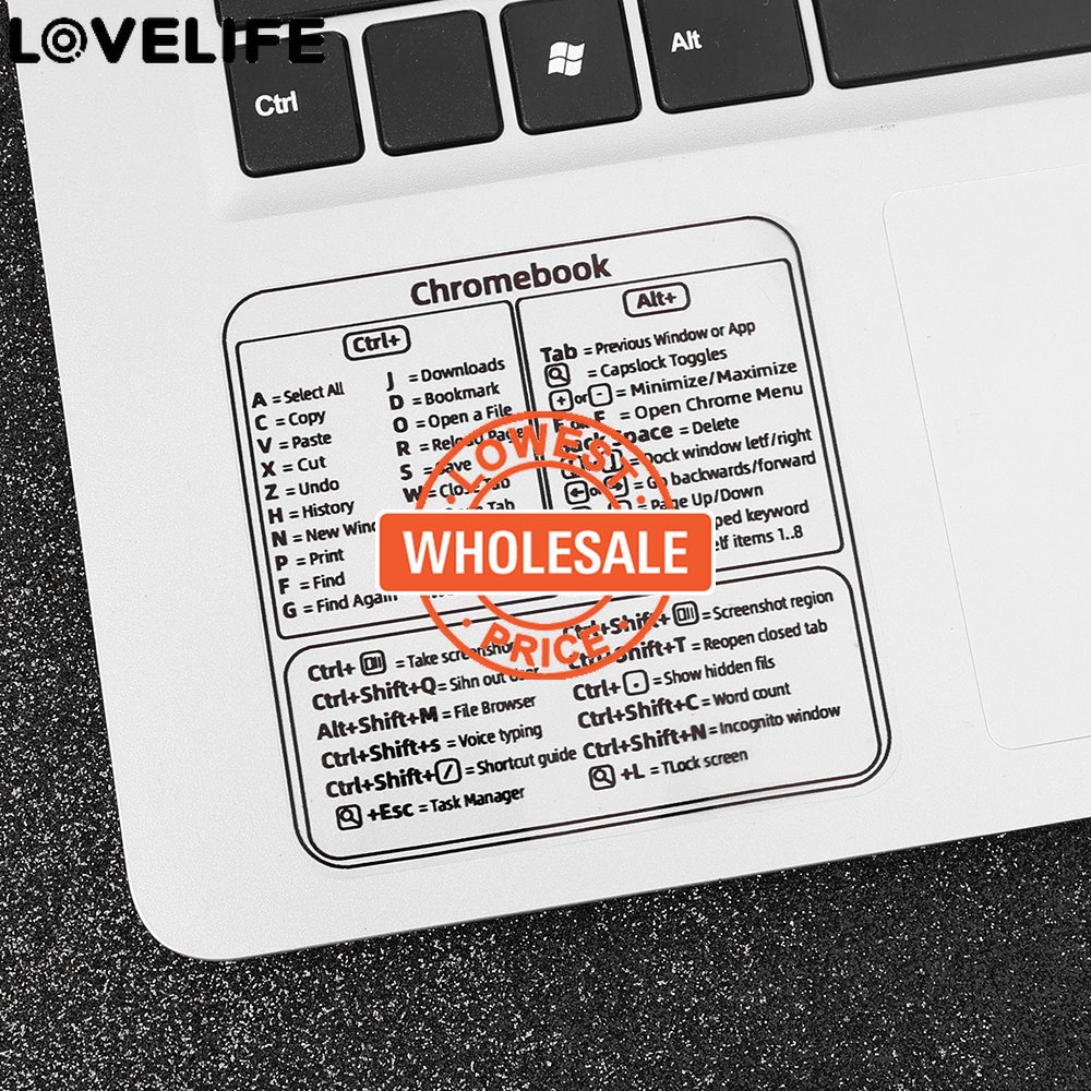 [Harga Grosir] Shortcut Komputer Populer Quick Finder Windows PC Referensi Keyboard Shortcut Stiker Shortcut Label Kunci Panduan Keyboard Transparan Warna-Warni Untuk PC Laptop