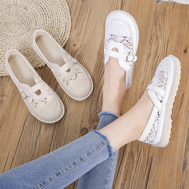 COD 665 Sepatu Sneakers Slip On Brukat Casual Wanita Premium