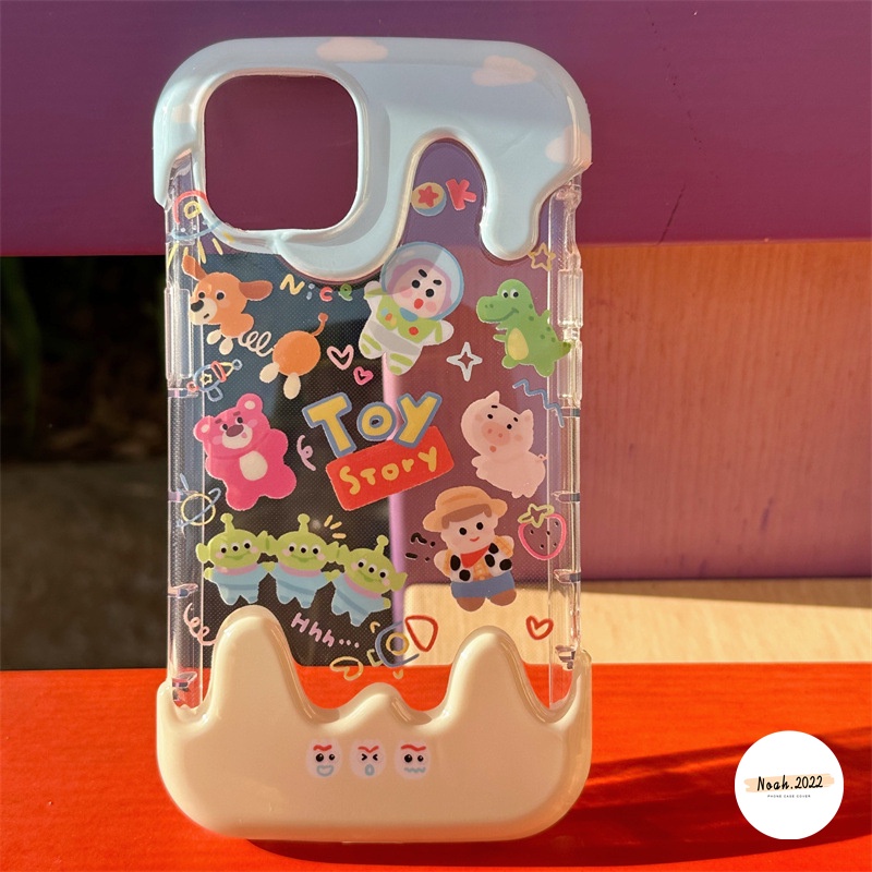 IPHONE Case Mickey Minnie Mouse Kartun Lucu Kompatibel Untuk Iphone11 XR 7Plus 8Plus 7 8 Plus 11 14 13 12 Pro Max X XS Max 3D Ice Cream Kreatif Permen Shockproof Soft Cover