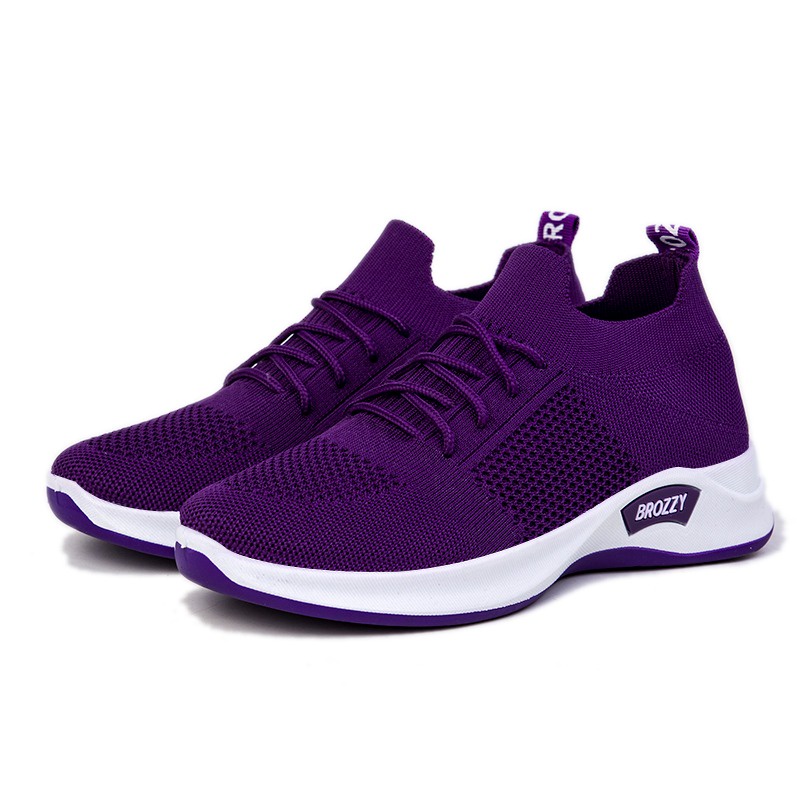 SEPATU POLOS WANITA KOREA IMPORT PURNADI D12 PREMIUM QUALITY UNGU