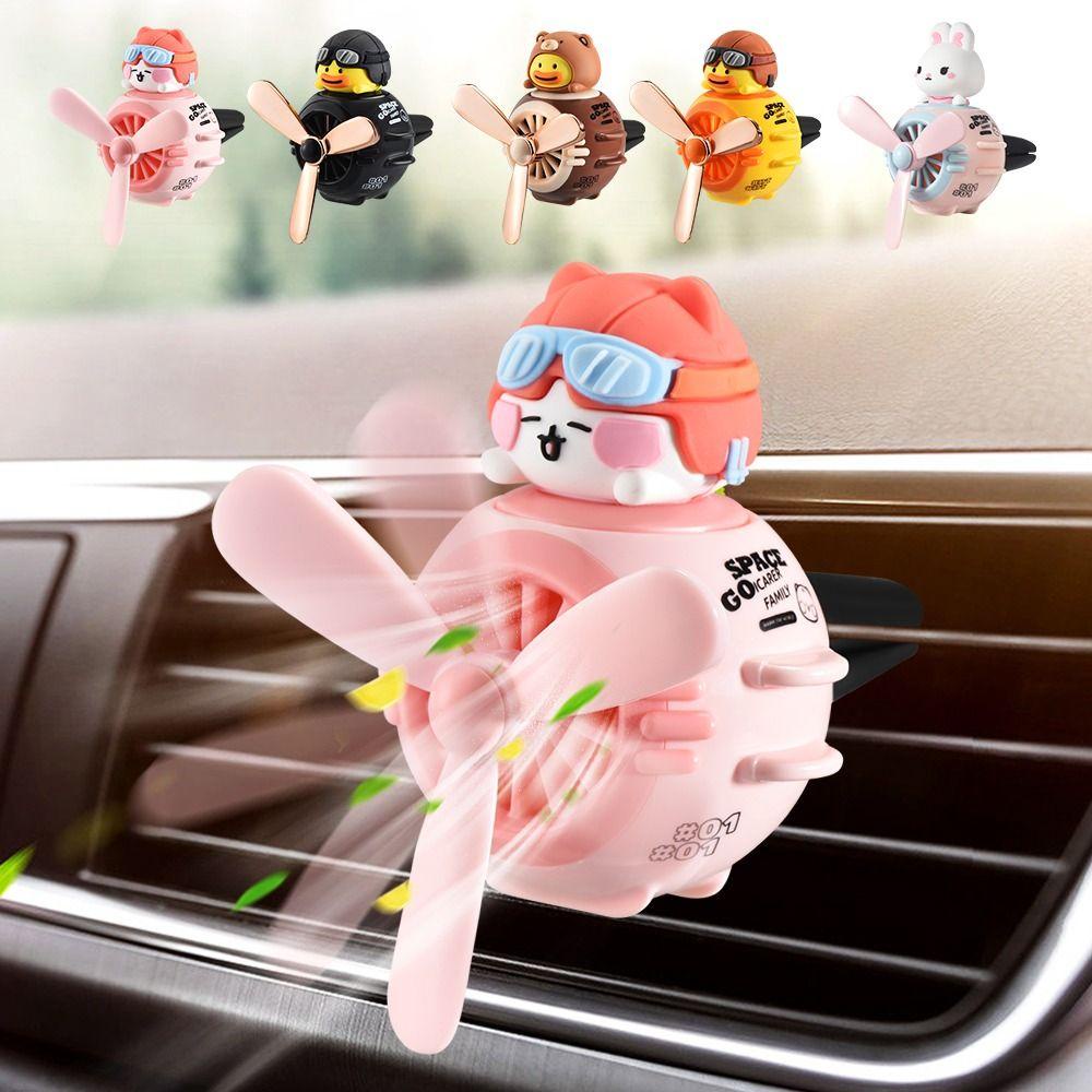Populer Pengharum Ruangan Mobil Kreatif Lucu Rotating Propeller Car Diffuser Untuk Universal