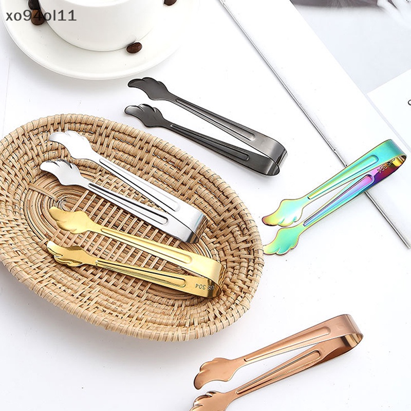 Xo Stainless Steel Es Batu Klip Ice Tong Roti Makanan BBQ Klip Barbekyu Klip Dapur OL