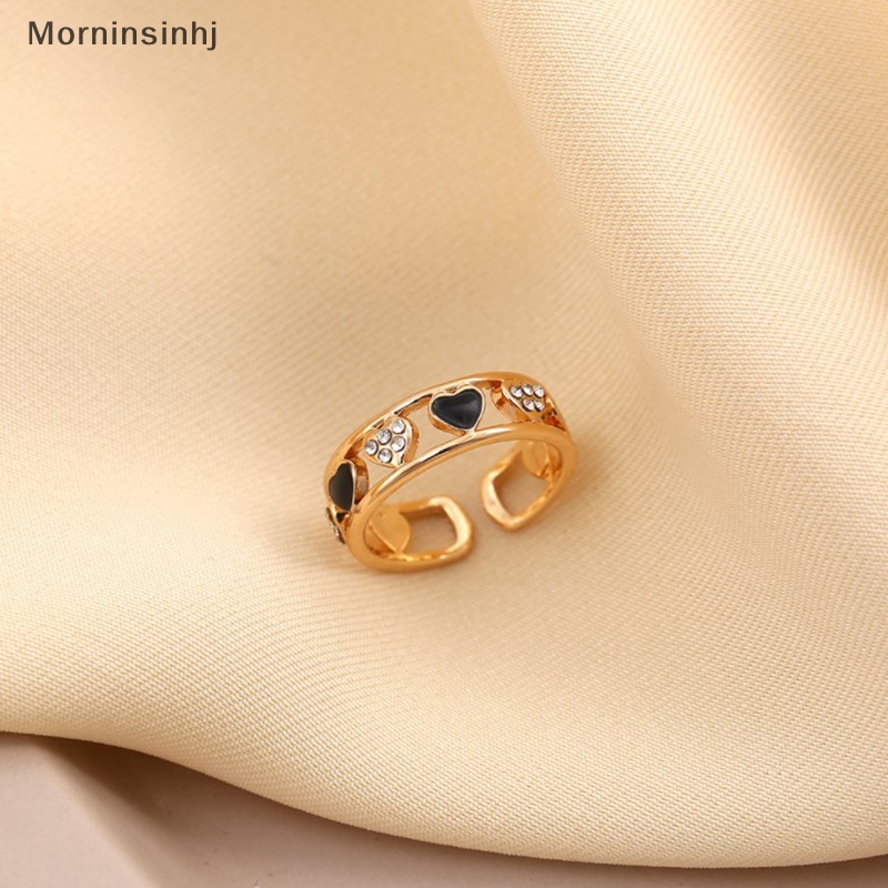 Mornin Fashion Cinta Hati Cincin Terbuka Geometris Rings Untuk Wanita Gadis Berongga Keluar Jantung Cincin Pernikahan Band Pesta Elegan Perhiasan Hadiah 1 Buah id