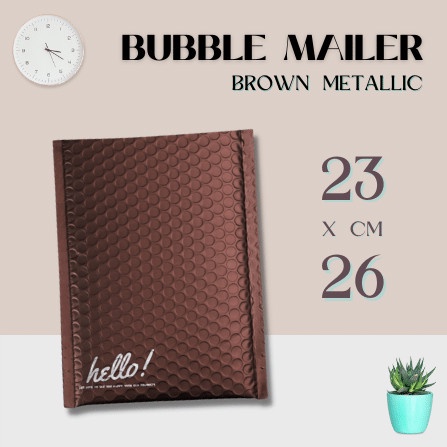 

[SC] AMPLOP BUBBLE | BUBBLE MAILER | BUBBLE PACKING OLSHOP DARK BROWN 23X26