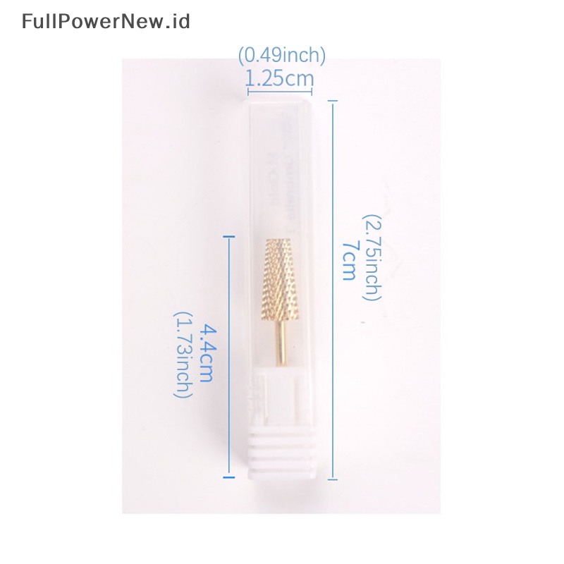 Power 1Pcs Mata Bor Paku Carbide Tungsten Steel Shank Besar Tapered Barrel ID