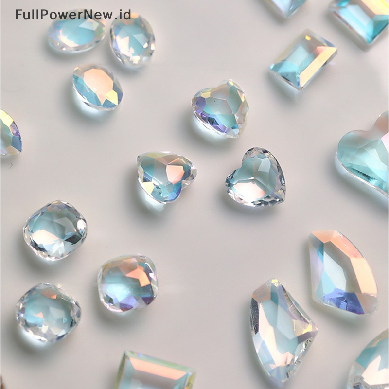 Power Kuku Rhinestones Kristal Berlian Tidak Teratur 3D Manicure Nail Art Decor Ch ID