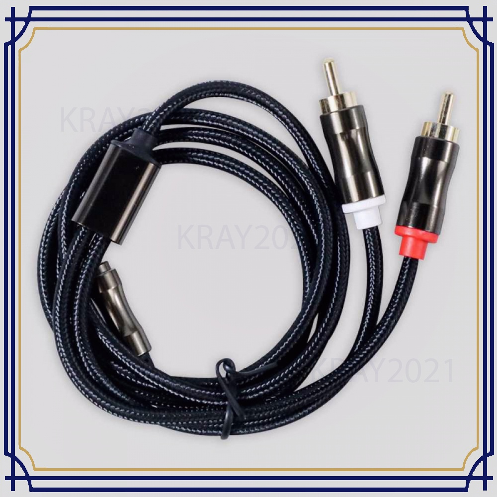 Kabel Audio AUX 3.5 mm ke RCA Plug 1 Meter - CB168