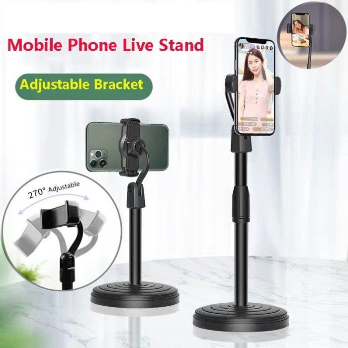 Holder HP Berdiri Live Phone Holder Stand Mini Tripod Lazypod