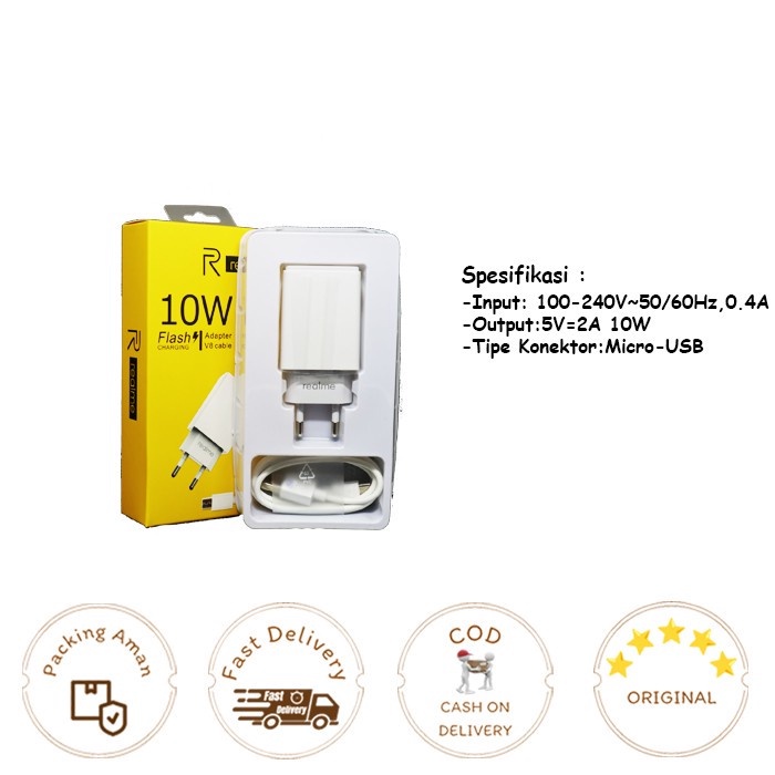 Charger Casan Realme Original 10 watt Micro Super VOOC