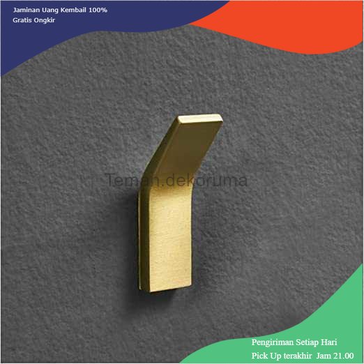 TD - DPR BHUGIV Gantungan Dinding Bathroom Wall Hook Hanger Aluminium - GV123