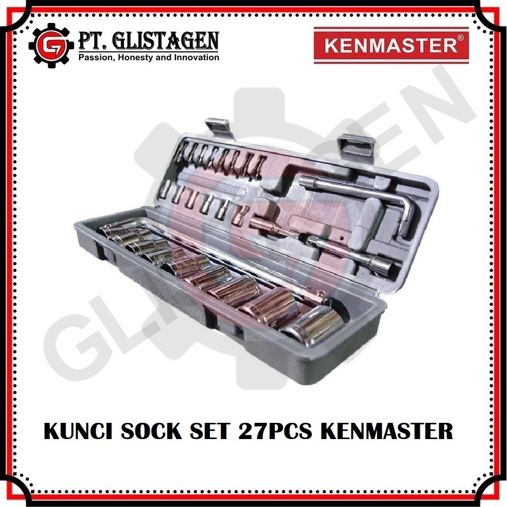 KUNCI SOK SET KENMASTER 27 PCS KUNCI SOCKET SET SOKET KENMASTER 27PCS