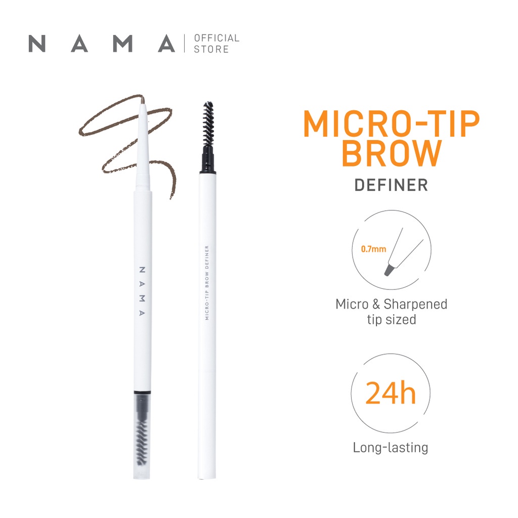 ★ BB ★ NAMA Micro Tip Brow Definer | Dark Brown, Medium Brown, dan Light Brown