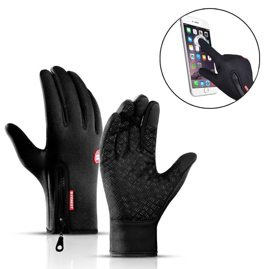 (COD) B-FOREST Sarung Tangan Motor Sepeda Touch Screen Waterproof Gloves Bforest HKXY