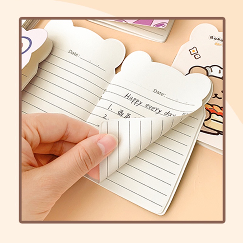 20buku A6 Kartun Portabel Notebook Siswa Dapat Ditulis Buku Pesan DIY