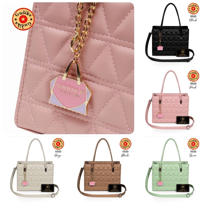 GUDIKA Zaylen 5332 // Tas Wanita Kulit OOTD Harian Korea Style - Tas Selempang Anti Air Kekinian Import Original Terbaru - sling bag - shoulder bag - tas bahu - tas kulit - tas batam - tas pesta kondangan