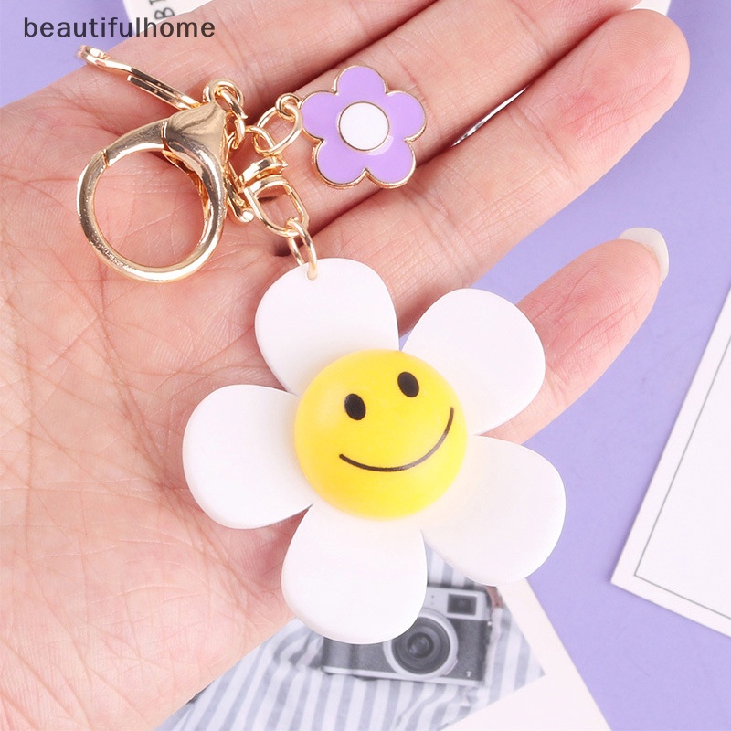 {beautifulhome} Gantungan Kunci Bunga Matahari Lucu Untuk Wanita Car Backpack Pendant Key buckle Decoration.