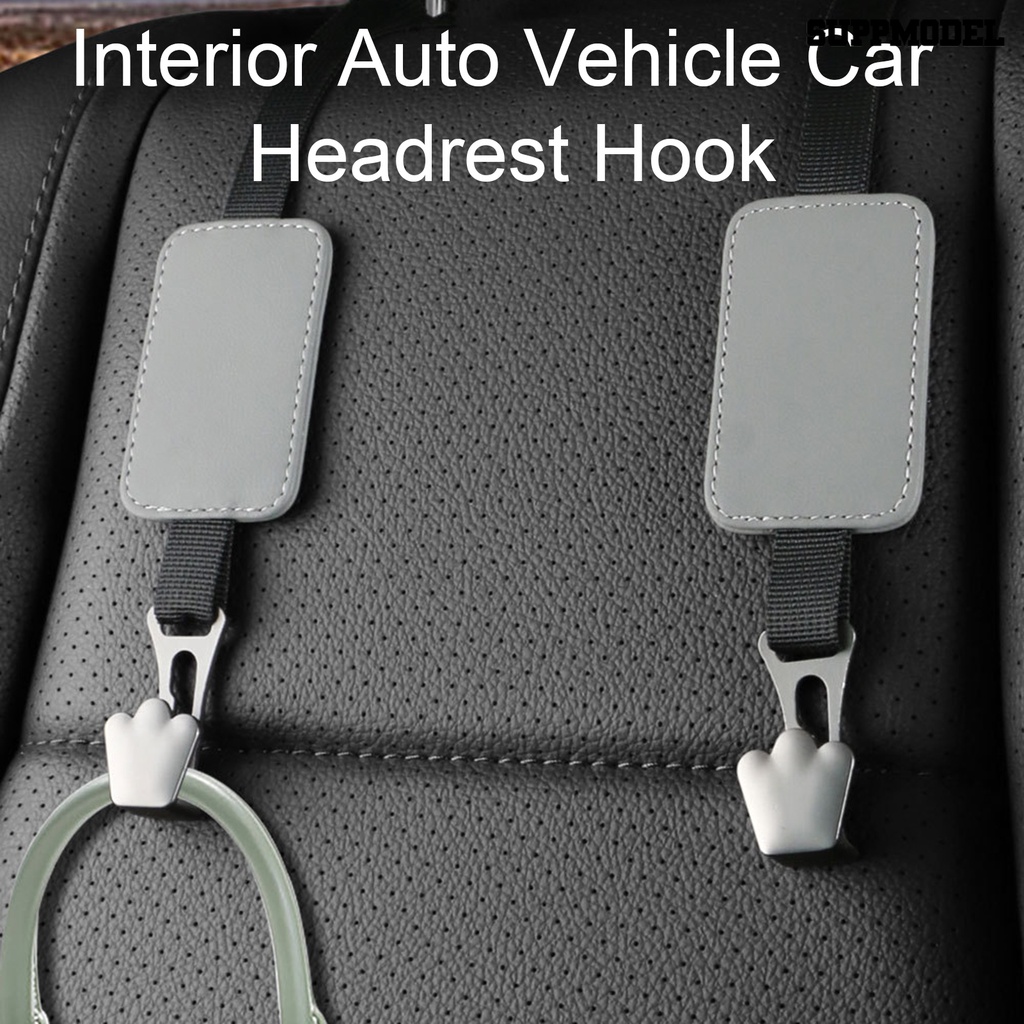 [SM] Car Seat Back Hook Adjustable Organizer Universal Auto Pengikat Klip Grocery Bag Hanger Holder Perlengkapan Kendaraan