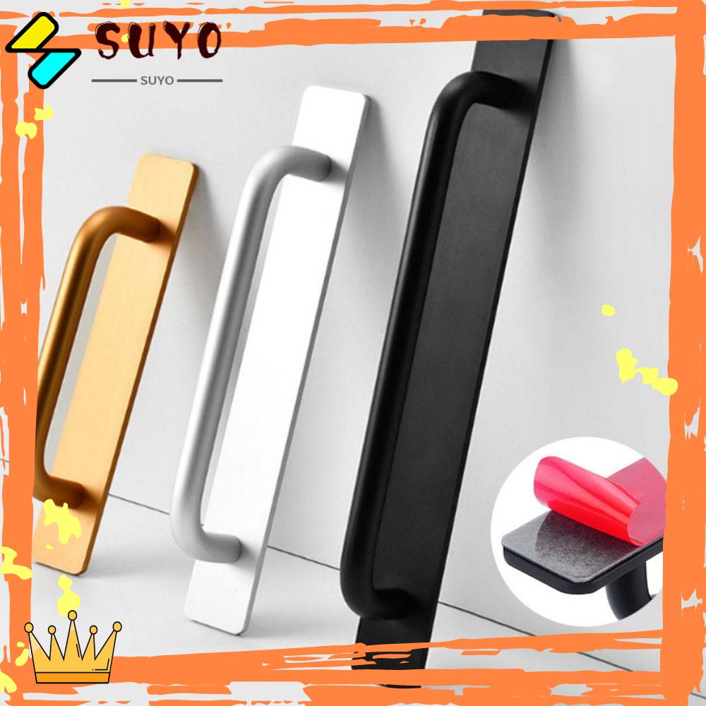 Suyo Handle Pintu Tahan Lama Jendela Toilet Sliding Self-adhesive Door Knob