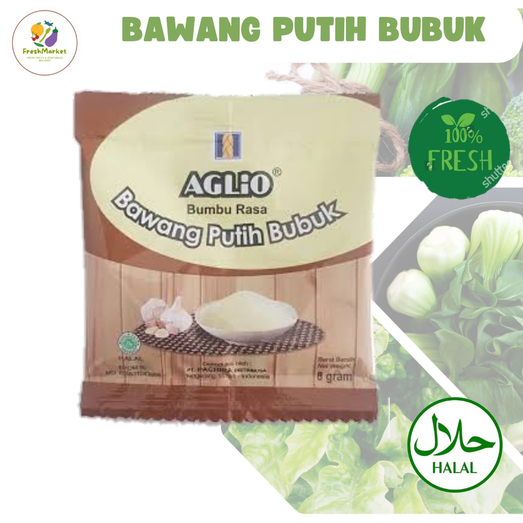 

Bawang Putih Bubuk Aglio 8 Gram Freshmarketlampung