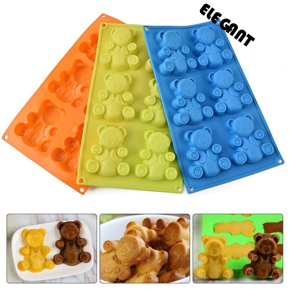 [Elegan] Cetakan Kue DIY Handmade Lucu Sugarcraft Baking Tools Gummy Bear