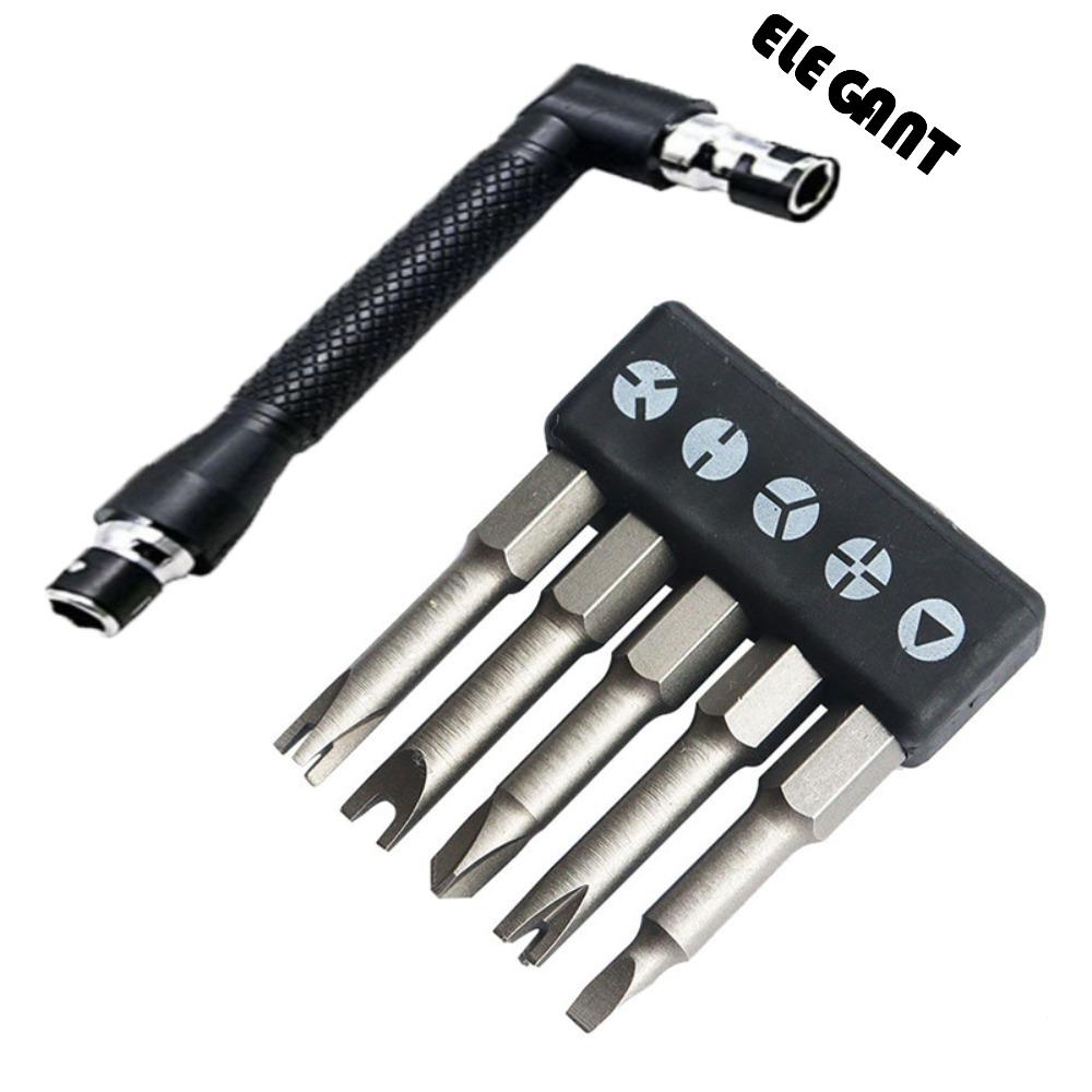 [Elegan] Obeng Berbentuk Khusus 50mm Woodworking Tiga Titik Cornerer Segitiga Inner Cross Screwdriver Set
