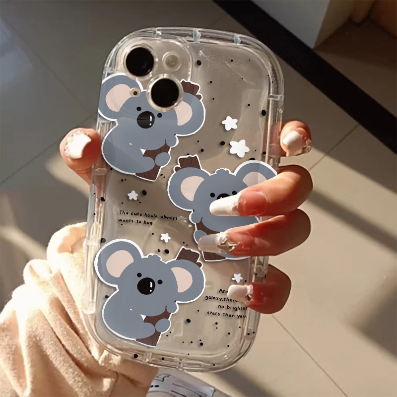 IPHONE Casing Ponsel Gajah Lucu Kompatibel Untuk Iphone14 13 11 12 Pro XS Max7 8 Plus X XR Casing Lembut Shockproof Transparan TPU Silicone Cover