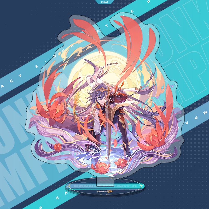 Honkai Impact3 Desktop Stand-Up Animer Seele Vollerei Elysia Bronya Zaychik Raiden Mei Desk Decor Collection Ornamen Kado [ZK]