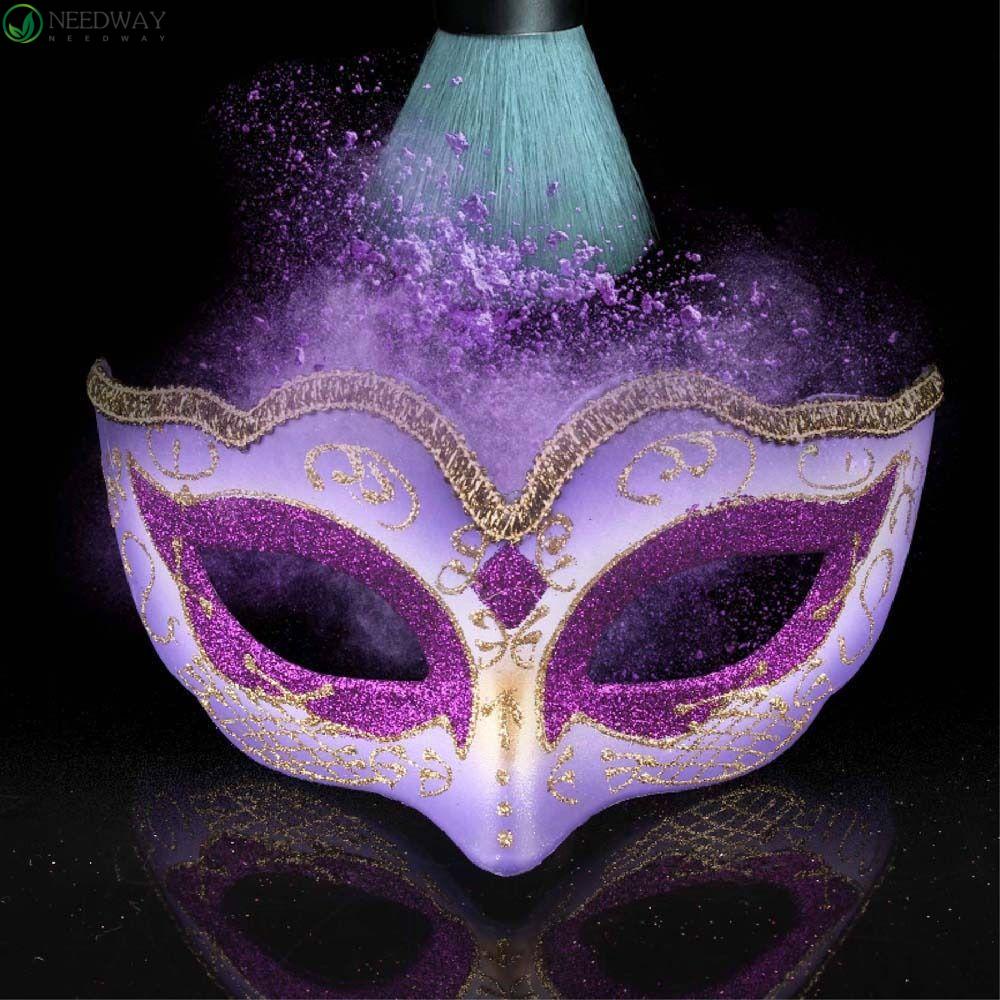 Needway Halloween Topeng Karnaval Pesta Kostum Party Supplies Masquerade Mask Dekorasi Prop Mata Plastik Setengah Wajah Makeup Props Masker Untuk Gaun Karnaval