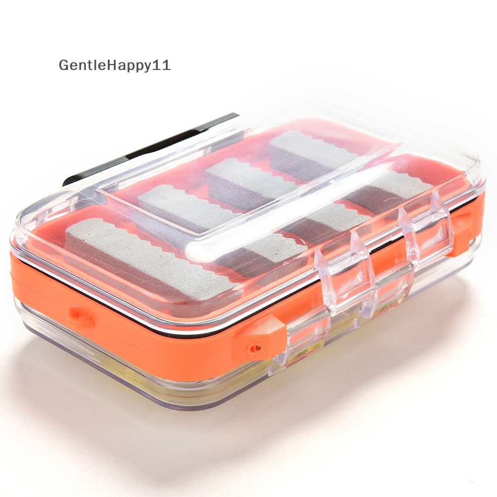 Gentlehappy Double Side Waterproof Pocket Fly Fishing Box Slid Foam Insert Tahan 170fly id