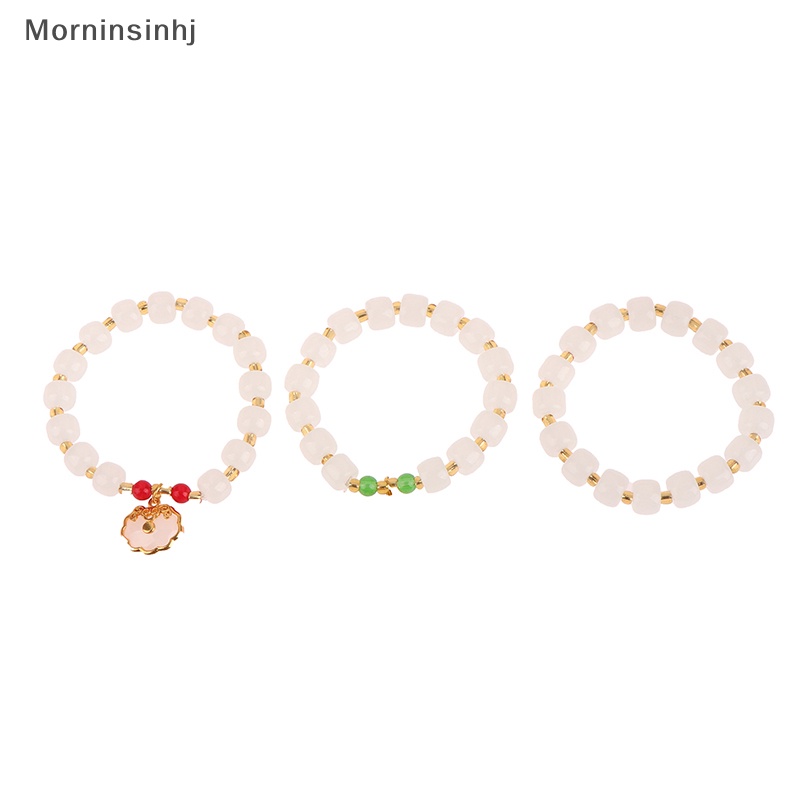 Mornin Trendi 2023New Model Gelang Manik-Manik Giok Imitasi Untuk Wanita Aksesoris Pesta Daily Fashion Matching Hadiah Ulang Tahun id