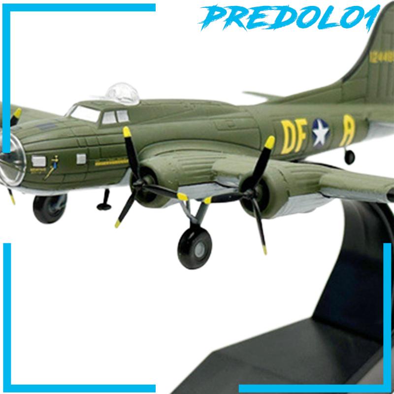 [Predolo1] 1:144 B17 Diecast Model Fighter Dengan Alas Untuk Ruang Tamu Kabinet Kamar Tidur