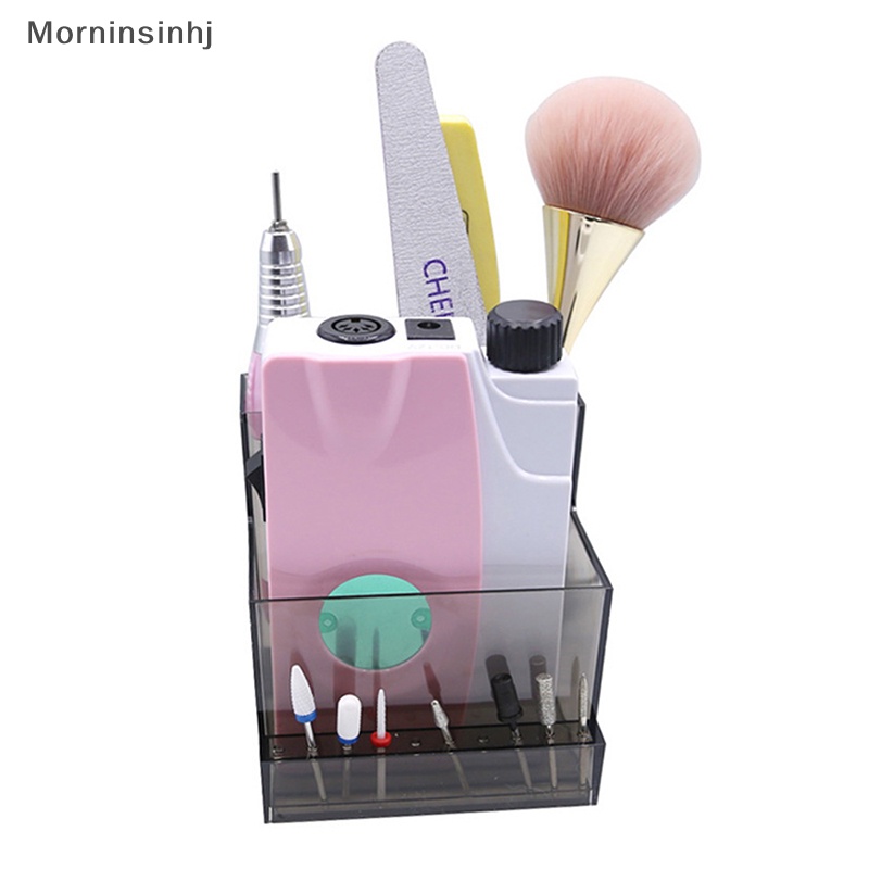 Mornin Plastic10 Lubang Mata Bor Kuku Holder Stand Storage Manicure Box Organizer id