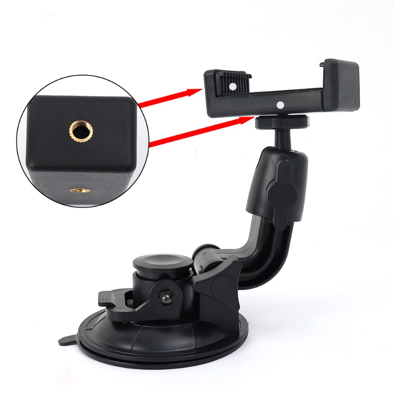 1pc Creative Suction Cup Detachable Car Mobile Phone Holder/Dudukan GPS Otomotif Dapat Diputar 360derajat/ Bracket Navigasi Kendaraan Universal