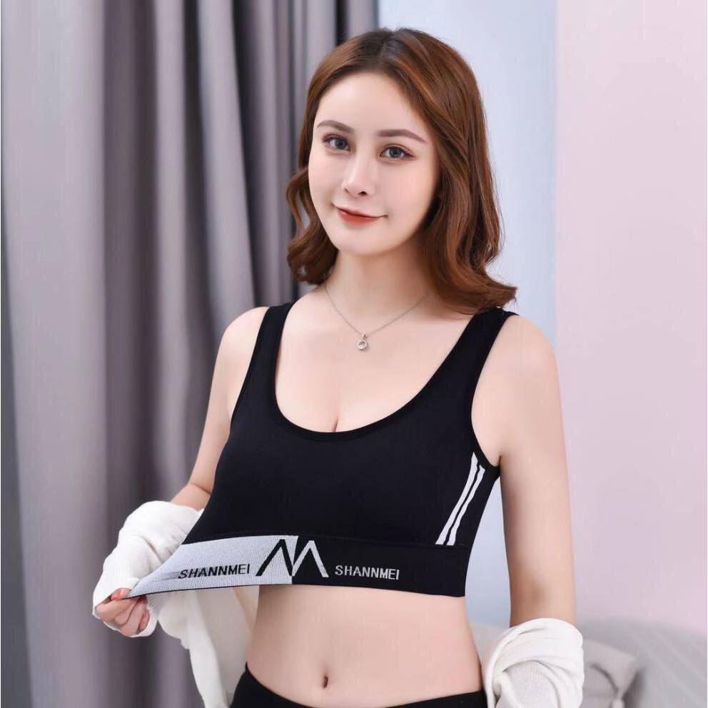 Tank Top Wanita Pakaian Dalam Sport Bra Olahraga Sexy Bahan Katun 5010