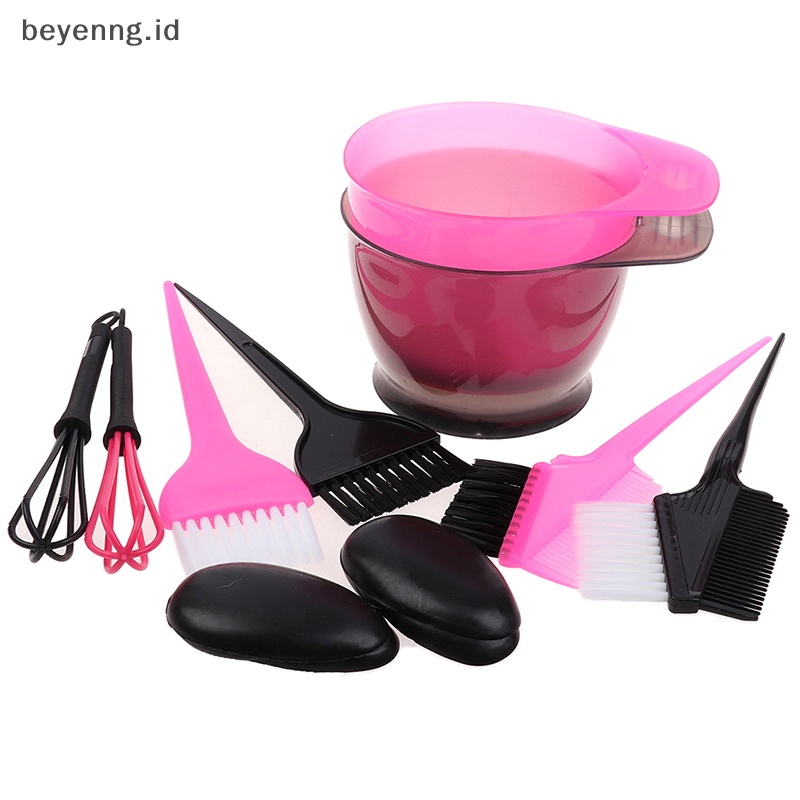 Beyen 5Pcs /Set Set Sikat Dan Mangkok Pewarna Rambut Bleaching Dye Kit Sisir Kecantikan ID