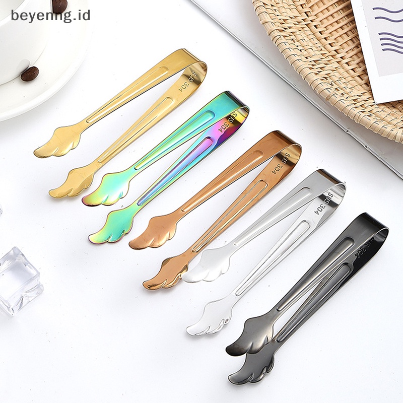 Beyen Klip Es Batu Stainless Steel Ice Tong Roti Makanan BBQ Klip Barbekyu Klip Dapur ID