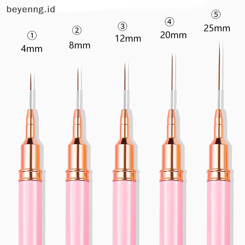 Beyen 1Pcs Nail Art Liner Brush Pen Salon Menggunakan Sikat Rambut Nylon Manicure Tools ID