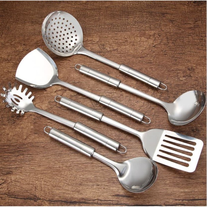 Spatula Stainless Steel Premium Sutil Sodet centong scoop saringan Murah