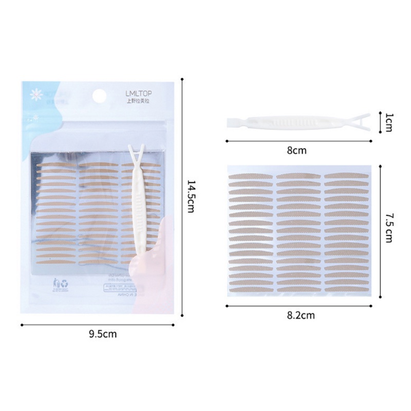 Natural Invisible Double Eyelid Tape / stiker kelopak mata perekat diri warna kulit / Breathable Mesh Lace Eyelid Tape / alat Makeup mata wanita