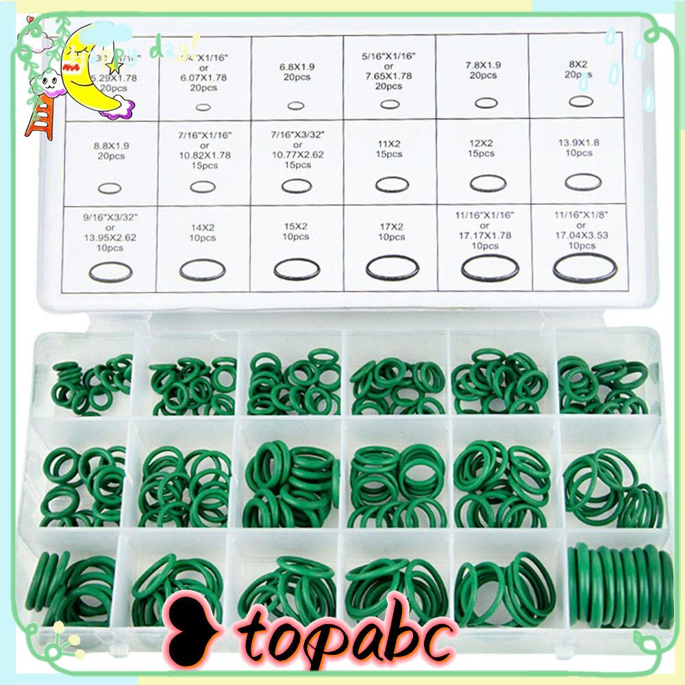 TOP 270pcs Karet O Ring Kit Ledeng, Sambungan Udara Atau Gas Karet Nitrile Sealing Gasket O-Ring Aneka Set